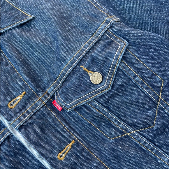levis denim jacket in medium wash size S mens modern type III - Picture 5 of 16